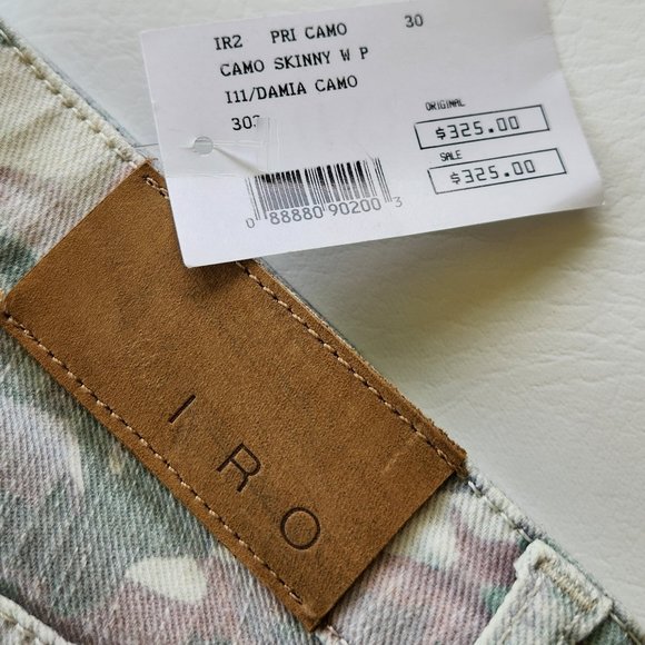 NWT - IRO Camo Skinny Jeans, Size 30, Inseam 30" - Picture 2 of 6